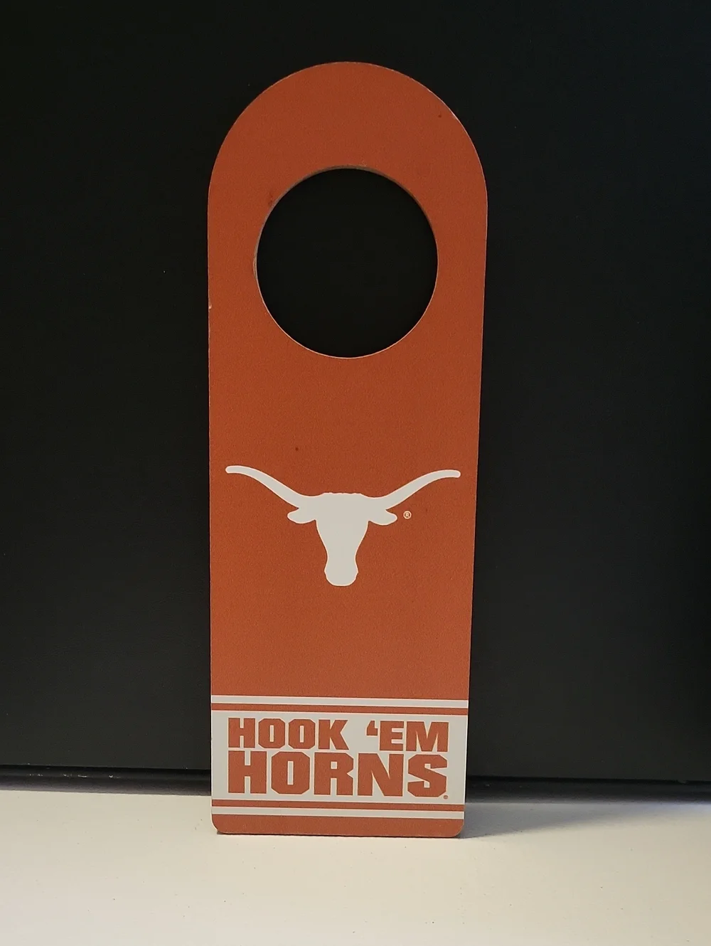 Orange 'Keep Out' Door Hanger